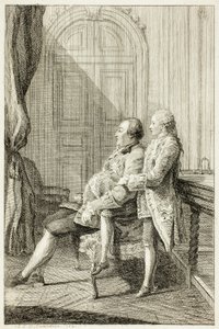 The Duc d’Orléans, and His Son by Louis de Carmontelle