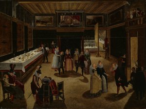 Evening Party by Louis de Caullery (manner of)