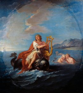 Arion playing lyre by Louis de Silvestre