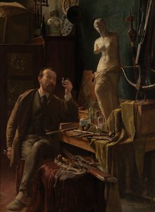 Artist in His Studio by Louis van Engelen