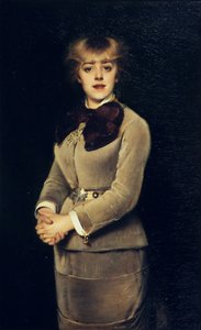 Portrait of the Actress Jeanne Samary, 1879 by Louise Abbéma