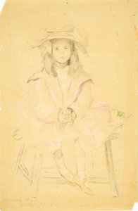 Seated Young Girl by Louise Cox