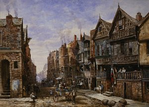 Watergate Street from the Corner of Crook Street, with Eastgate Beyond by Louise Ingram Rayner