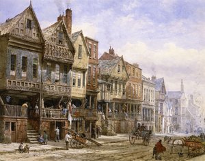 Watergate Street, Chester, Looking West by Louise Ingram Rayner