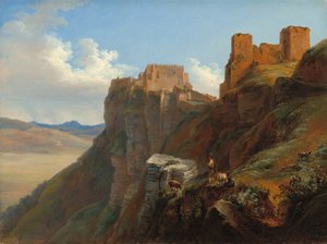 View of the Castello di San Giuliano, Near Trapani, Sicily, c. 1824-1826