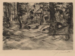 Bench in the Woods II by Lovis Corinth