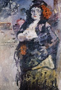 Carmencita Portrait of Charlotte Berend-Corinth in Spanish Dress by Lovis Corinth
