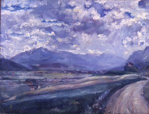 The Inn Valley near Thaur, Innsbruck by Lovis Corinth