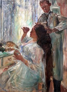 Charlotte Corinth at Her Dressing Table by Lovis Corinth