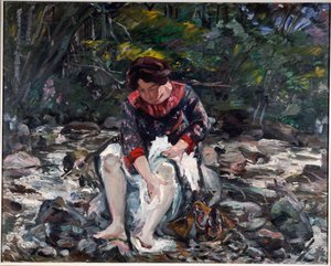 Girl in the Brook