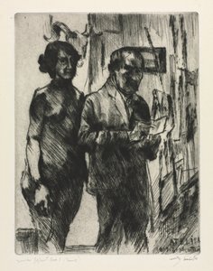 In the Studio by Lovis Corinth