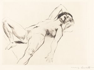 Reclining Female Nude I, 1912 by Lovis Corinth
