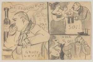 Lovis Corinth to Carl Strathmann: Postcard, Postmarked December 12, 1898 by Lovis Corinth