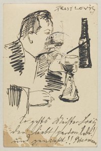 Lovis Corinth to Carl Strathmann: Postcard, Postmarked April 20, 1903