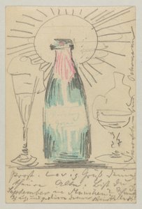 Lovis Corinth to Carl Strathmann: Postcard, Postmarked July 21, 1902