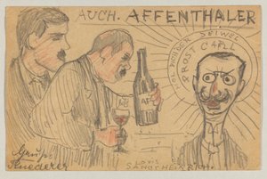 Lovis Corinth to Carl Strathmann: Postcard, Postmarked September 28, 1896 by Lovis Corinth