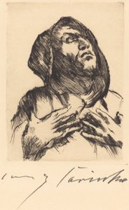 Monk Gazing Upward, 1916 by Lovis Corinth