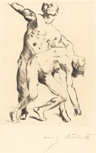 Odysseus and the Suitor by Lovis Corinth