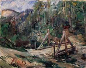 Tyrolean Landscape with Bridge by Lovis Corinth