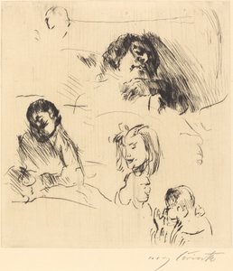 Portrait Sketches by Lovis Corinth