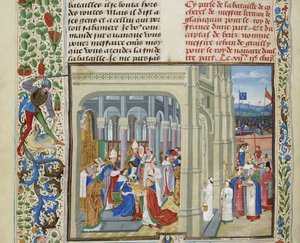 Coronation of Charles V of France on May 19, 1364, ca. 1470-1475 by Loyset Liedet
