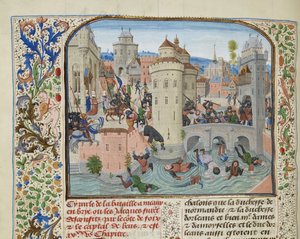 Defeat of the Jacquerie on 9 June 1358 by Loyset Liedet