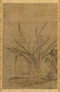 Narcissus and Rocks by Lu Tianru