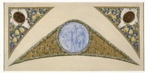 Sketch for the Festival Staircase at Paris City Hall: Gemini, between 1888 and 1898 by Luc Oliver Merson