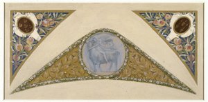 Sketch for the Festive Staircase of the Town Hall of Paris: Bull, ca. 1888-1898 by Luc Oliver Merson