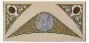 Sketch for the Fêtes staircase at Paris City Hall: Capricorn, between 1888 and 1898 by Luc Oliver Merson