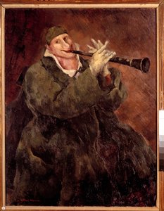 Grock Playing the Trumpet by Luc Albert Moreau