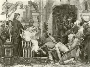 Louis IX opens the jails of France by Luc Oliver Merson