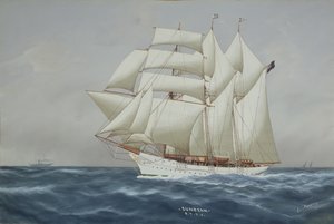 The Sunbeam under Full Sail by Luca Papaluca