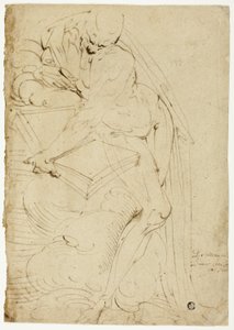 Standing Male Nude (Saint Jerome?) with Book