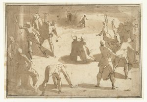 Stoning of Stephen by Luca Cambiaso