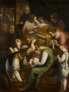 The Birth of Mary by Luca Cambiaso