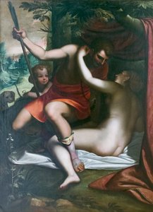 Venus and Adonis by Luca Cambiaso