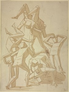 Tumbling Stereometric Figures (Copy) by Luca Cambiaso