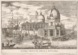 Plate 61: View of the customs house Dogana da Mar at the confluence of the Grand Canal, 1703