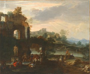 Capriccio with the Farnese Hercules