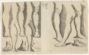 Studies of Legs (Drawing Book) (Le Livre de Dessein) by Luca Ciamberlano