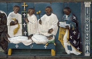Burying the Dead (detail) by Luca Della Robbia