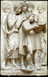La Cantoria or Children Singing in Choir - Marble Relief by Luca della Robbia