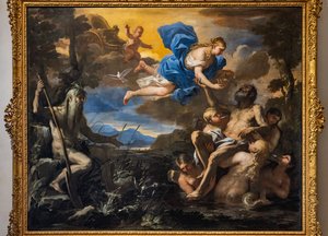 Aeneas made immortal by Venus by Luca Giordano