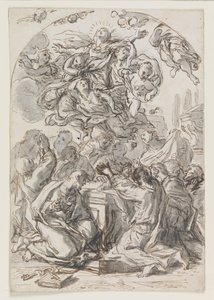 Assumption of the Virgin; Reverse: Head of a Woman and Child