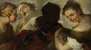 Four Women Making Music by Luca Giordano