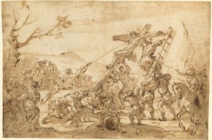 The Raising of the Cross by Luca Giordano