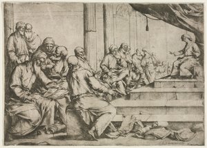 The Young Christ Teaching in the Temple by Luca Giordano