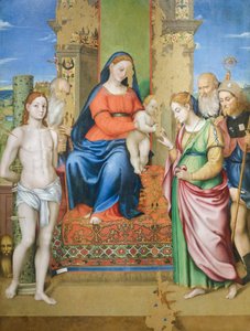 Mystical Marriage of Saint Catherine of Alexandria with Saints Sebastian and Jerome