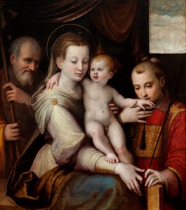 The Holy Family with Saint Stephen